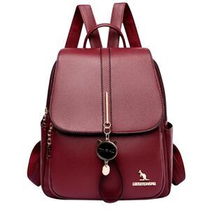 Kanga Kat Face Vegan Leather Backpack - NWT